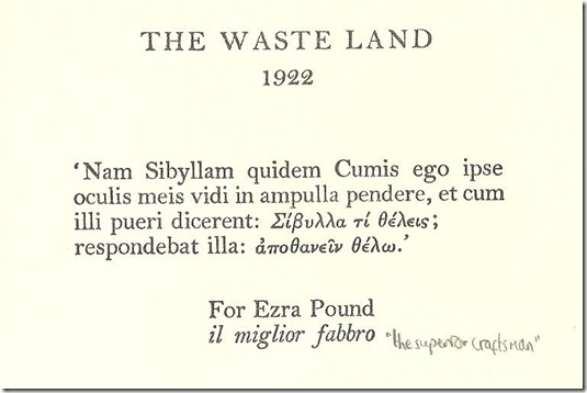 Waste Land title page