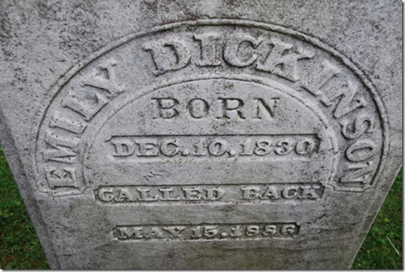 Emily Dickinson Gravestone