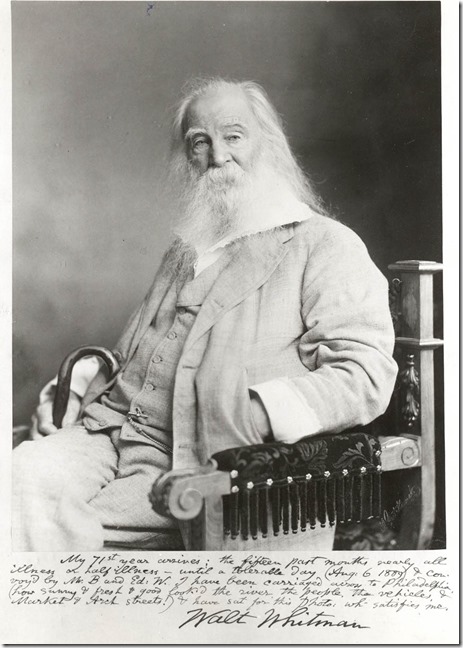 Walt Whitman in Philadelpia 1889 by Frederick Gutekunst