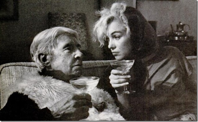 Carl Sandburg, Marilyn Monroe and some cocktails, 1962