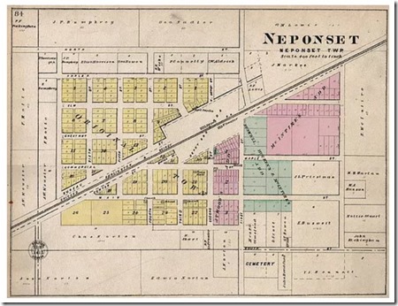 Map of Neponset in 1905