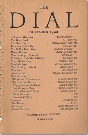 The Dial November 1922