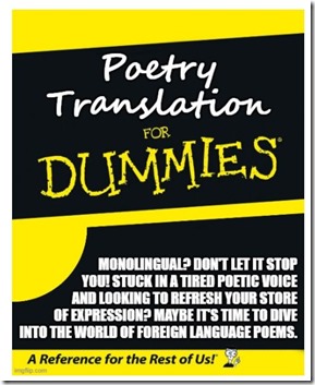 Poetry Translation for Dummies