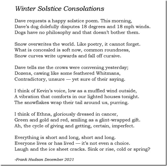 Winter Solstice Consolations