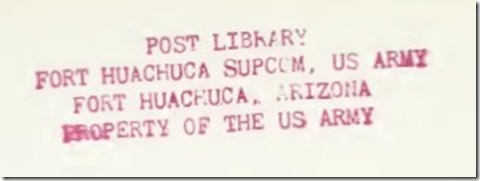 Fort Huachuca stamp