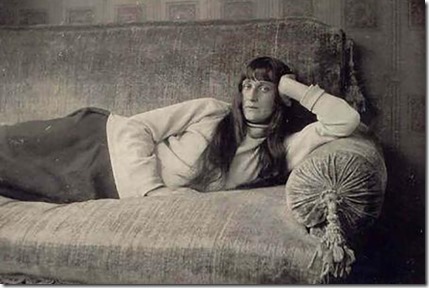 Anna Akhmatova on couch