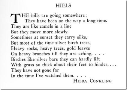 Hills poem