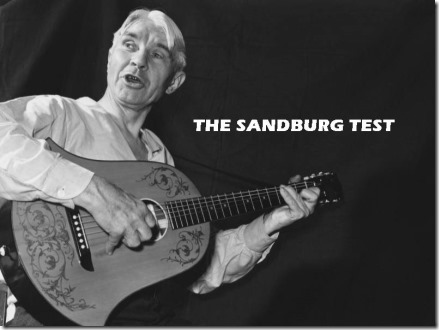 Car Sandburg - The Sandburg Test